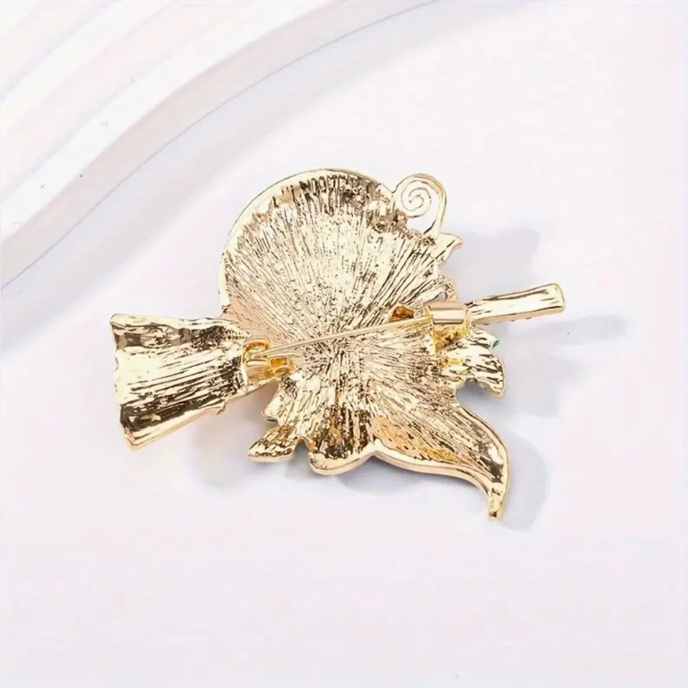 Halloween Witchy Pumpkin Brooch Pin